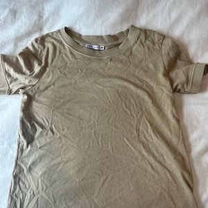 Zara tan t-shirt